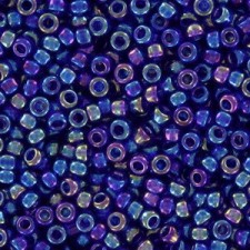 Miyuki rocailles Perlen 11/0 - Transparent cobalt ab 11-177
